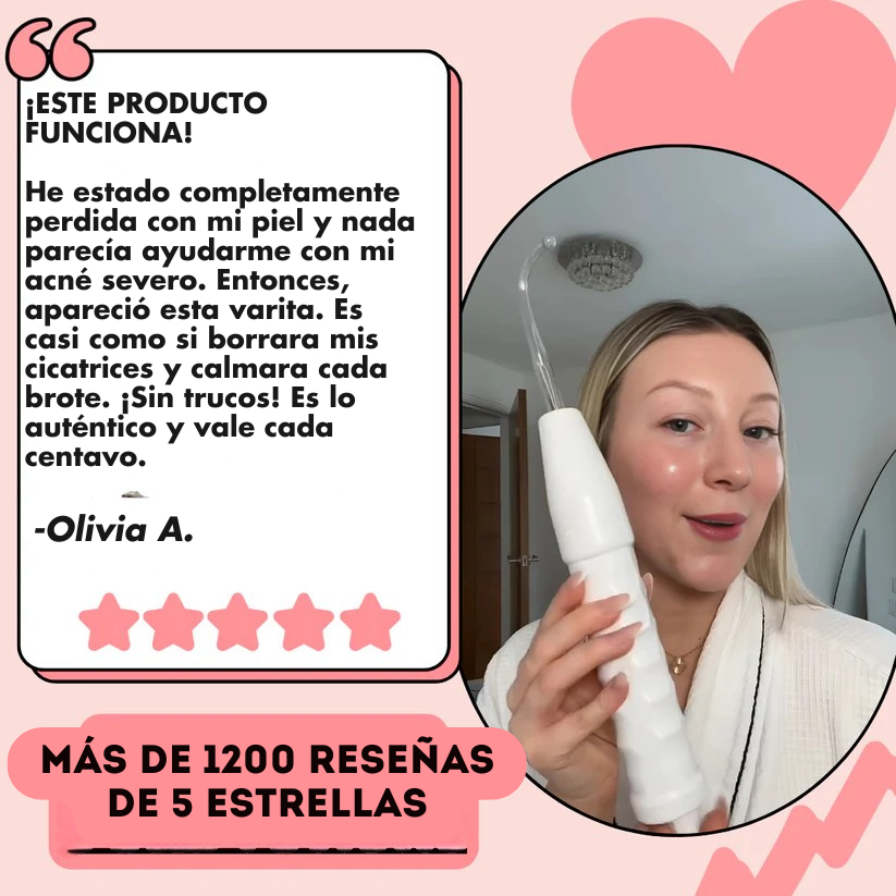 Solvia™ – Varita de Alta Frecuencia Facial y Capilar